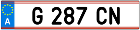Trailer License Plate